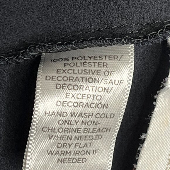 LOFT Navy Blue Blouse Small | Long Sleeve Shirred Peasant Boho Top - Picture 11 of 11